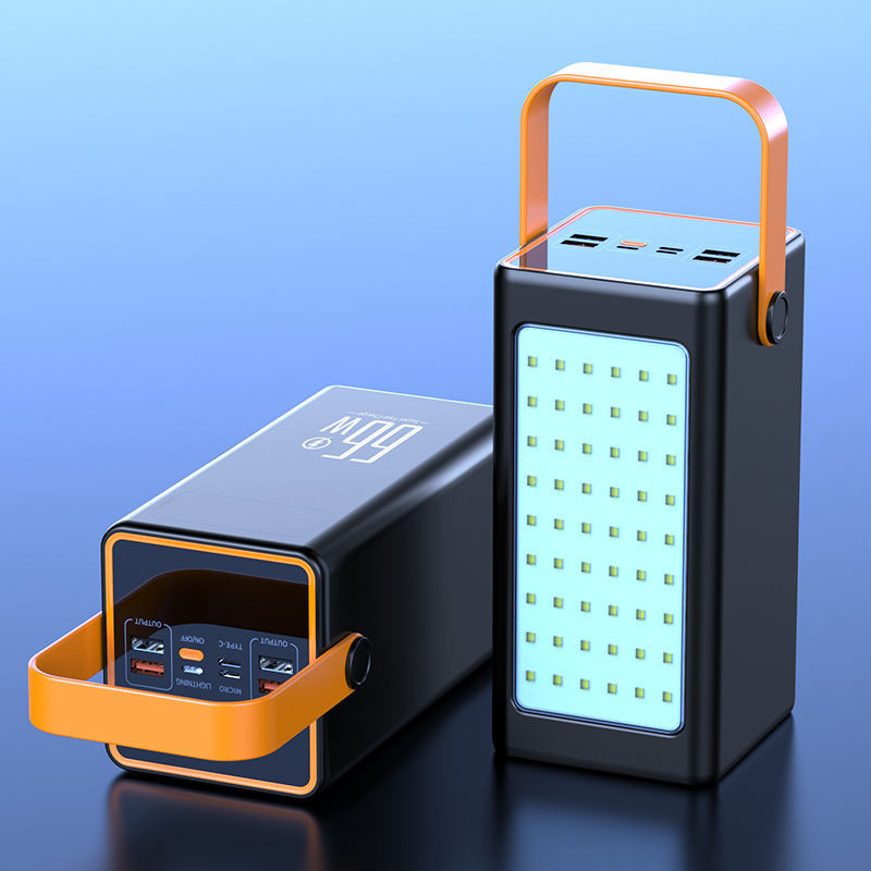 Швидке заряджання Power Bank Solar Energy 100000 mAh Чорний
