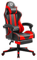 Ігр. крісло DEFENDER Rock, чорно-червоне