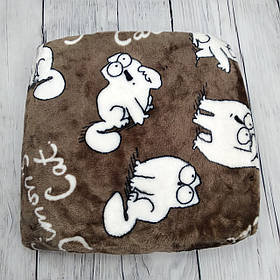 Подушка на табуретку з мікрофібри з гумкою на поролоні 35х35см Кiт Саймона