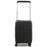 Валіза ручна поклажа S поліпропілен чорна 55х39х23+5/46л/3.2кг/Airtex, фото 2