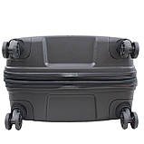 Валіза велика L поліпропілен чорна 78х54х32+5/129л/4.9кг/Airtex 648, фото 7