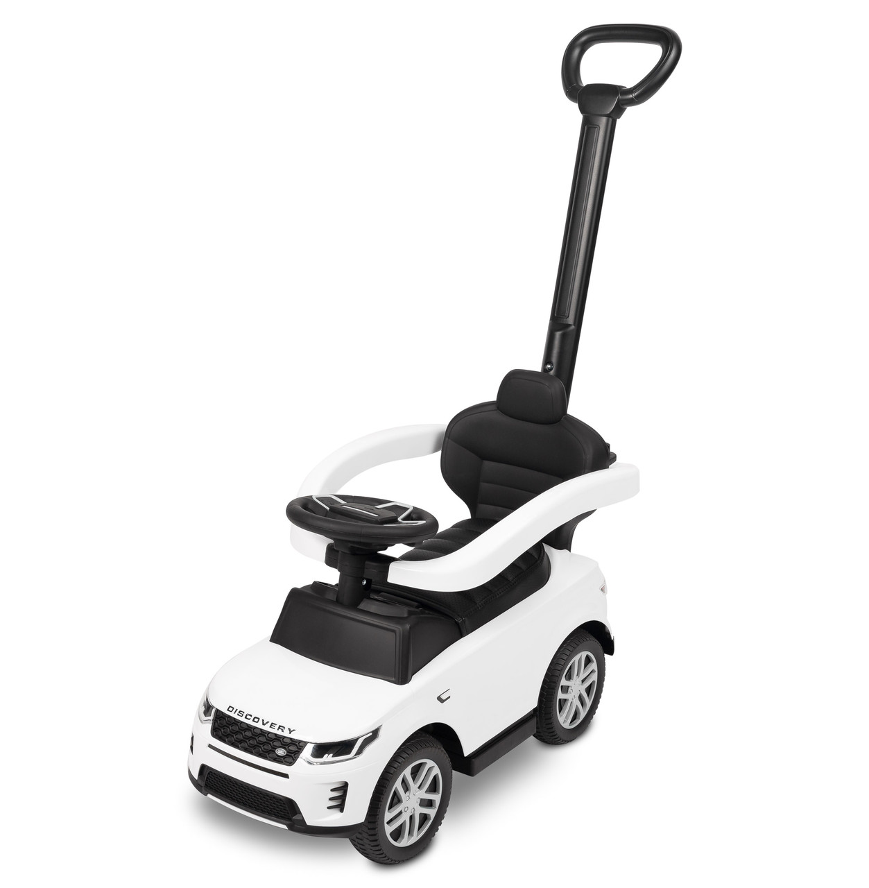 Машинка для катання Caretero (Toyz) LAND ROVER з батьківською ручкою White, фото 1