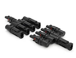 Конектор-розгалужувач для 4-х панелей MC4 (пара) для сонячних панелей