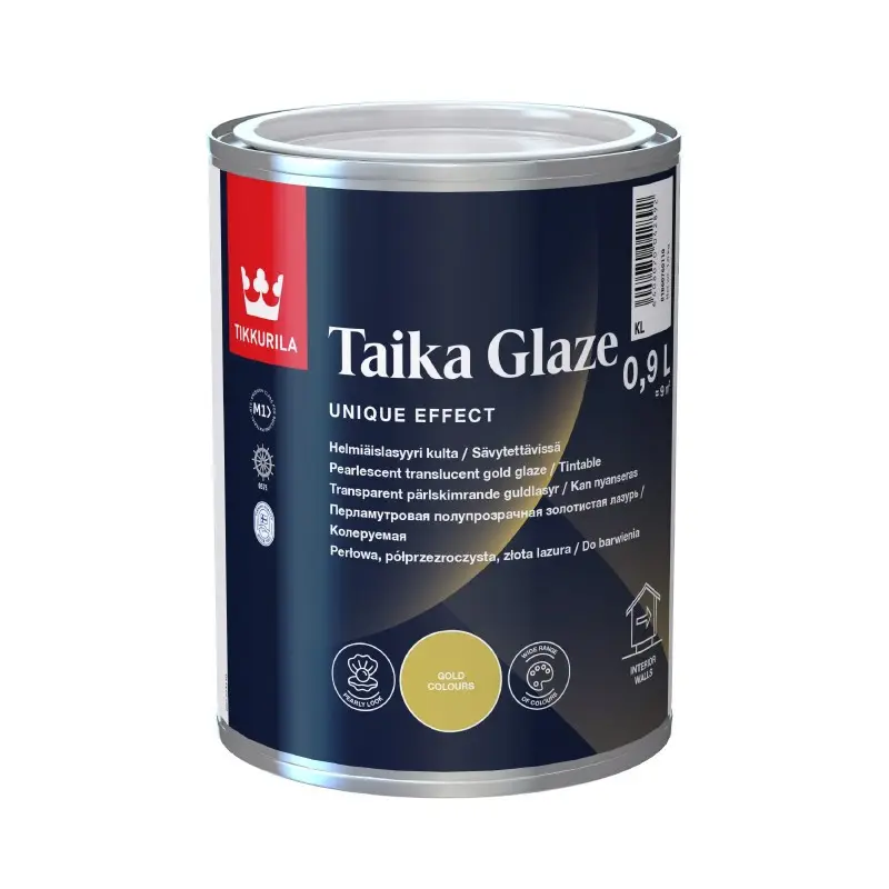 Лазур з перламутровим ефектом Tikkurila Taika Pearl Glaze (База KL) золотиста 0.9л