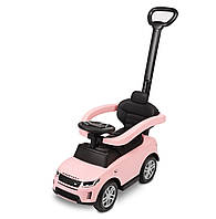 Машинка для катання Caretero (Toyz) LAND ROVER з батьківською ручкою Pink