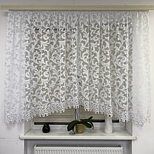 Арка жаккард з макраме біла №178-5