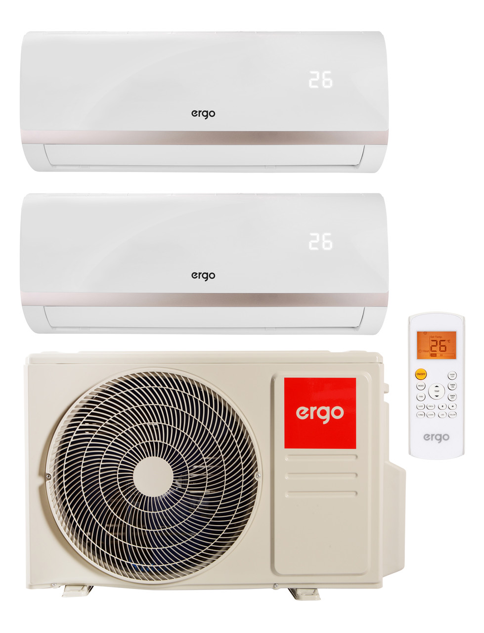 Мультиспліт система (комплект) ERGO ACI 1835 ODU MSH (2) + ACI 0935 IDU MSW W х 2 (7077760)