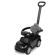 Машинка для катання Caretero (Toyz) LAND ROVER з батьківською ручкою Black