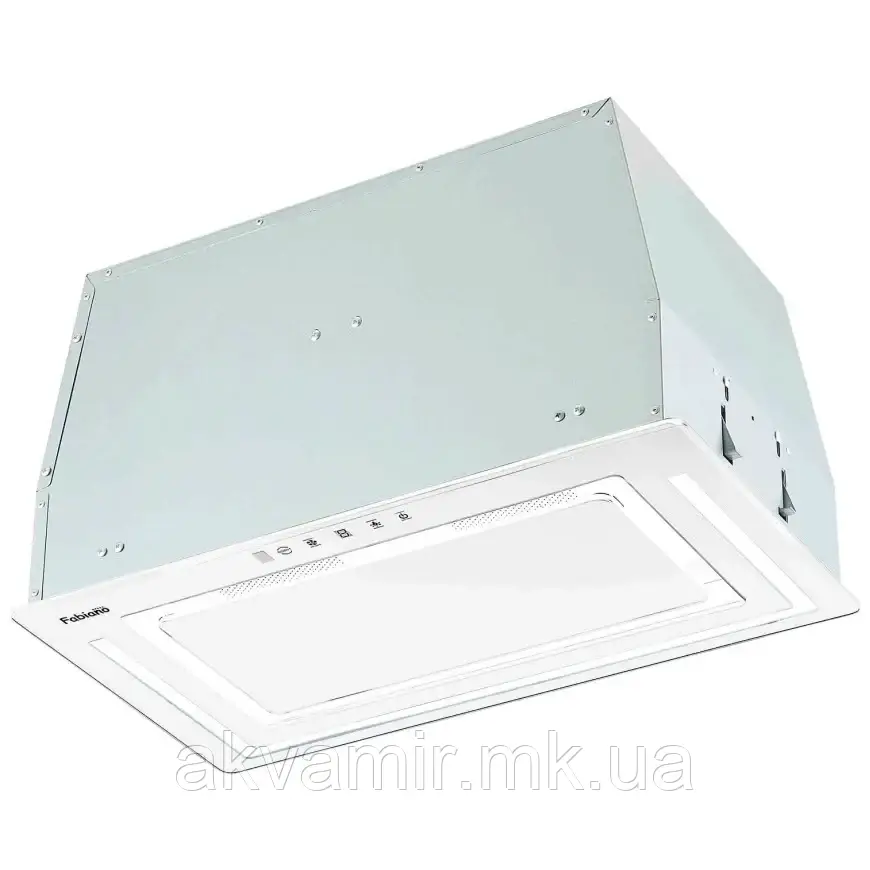 Витяжка для кухні Fabiano Luna 53 White біла повнобудовувана, фото 1