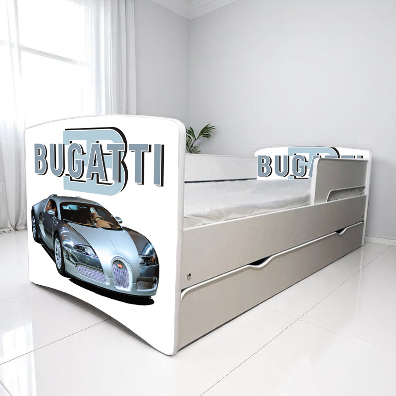 Ліжко Бугатті для хлопчика, дитячі меблі King Queen, фото 1