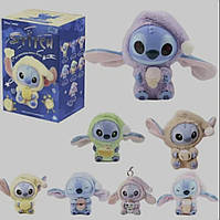 М'яка іграшка-сюрприз брелок лабубу Стіч Мінісо Колекційна фігурка Sleep Series / Stitch Miniso