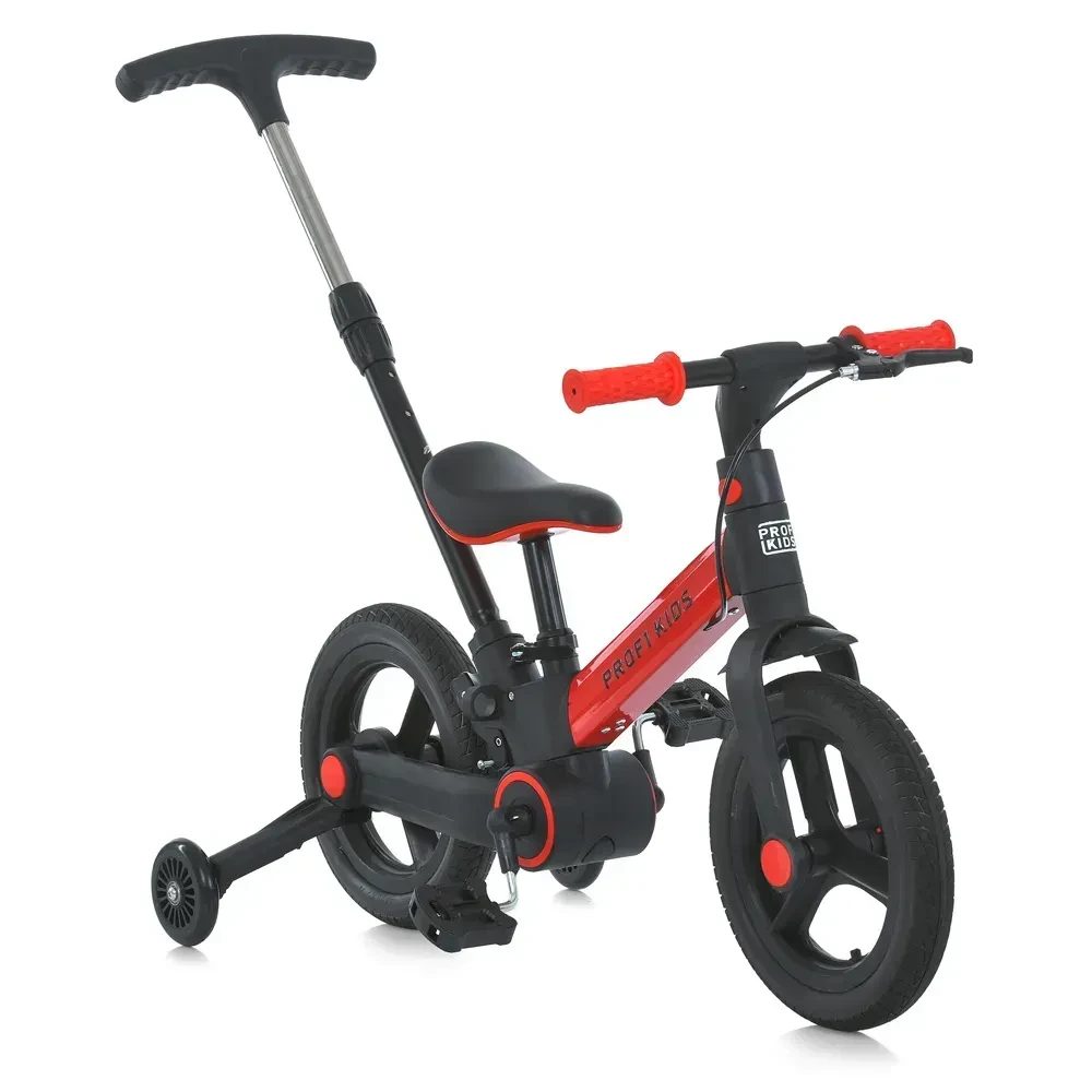 Велосипед-трансформер Profi Kids MB 1021-5 12" 3в1 з батьківською ручкою та антипрокольними колесами