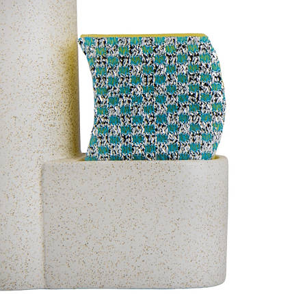 Диспенсер на кухню з губкою та щіткою 17,5х21х7 см кераміка 9190-026, фото 2