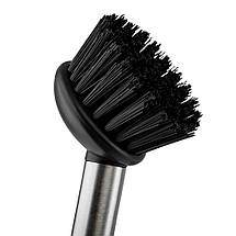 Диспенсер на кухню з губкою та щіткою 11х11х20 см кераміка 9190-040 білий, фото 2