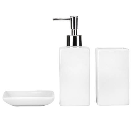 Набір для ванної кераміка 9190-001 білий, фото 1