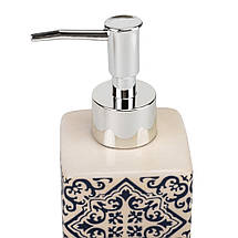 Набір для ванної кераміки 9190-003 білий із візерунком, фото 2