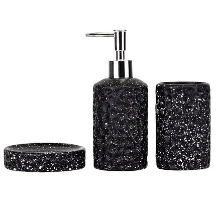 Набір для ванної кімнати кераміка 9190-004 чорний, фото 1