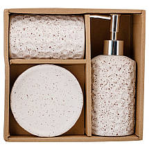 Набір для ванної кімнати кераміка 9190-005 білий, фото 5