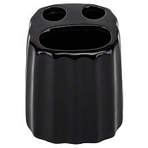 Набір для ванної кімнати 4 предмети кераміка 9190-008 чорний, фото 4