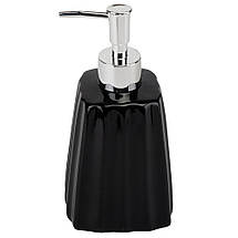 Набір для ванної кімнати 4 предмети кераміка 9190-008 чорний, фото 5