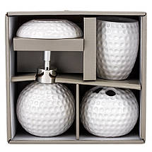 Набір для ванної кімнати 4 предмети кераміка 9190-009 білий, фото 5