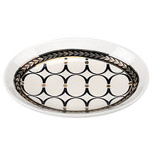 Набір для ванної кімнати 4 предмети 9190-013 кераміка білий з візерунком, фото 4