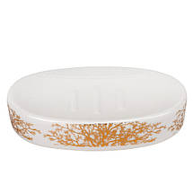 Набір для ванної кімнати 4 предмети Золоте дерево кераміка 9190-016 білий, фото 2