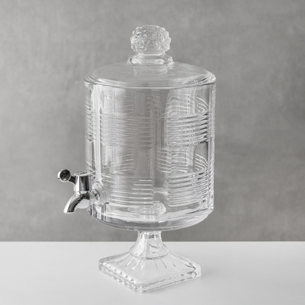 Лимонадниця для напоїв скляна з краном 4,5 л 38х20 см 9228-003