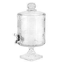 Лимонадниця для напоїв скляна з краном 4,5 л 38х20 см 9228-003, фото 2