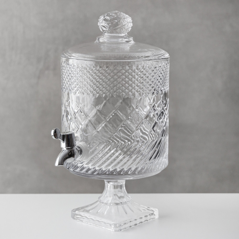 Лимонадниця для напоїв скляна з краном 4,5 л 38х20 см 9228-002