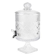 Лимонадниця для напоїв скляна з краном 4,5 л 38х20 см 9228-002, фото 2