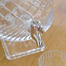 Лимонадниця для напоїв скляна з краном 4,5 л 38х20 см 9228-002, фото 5