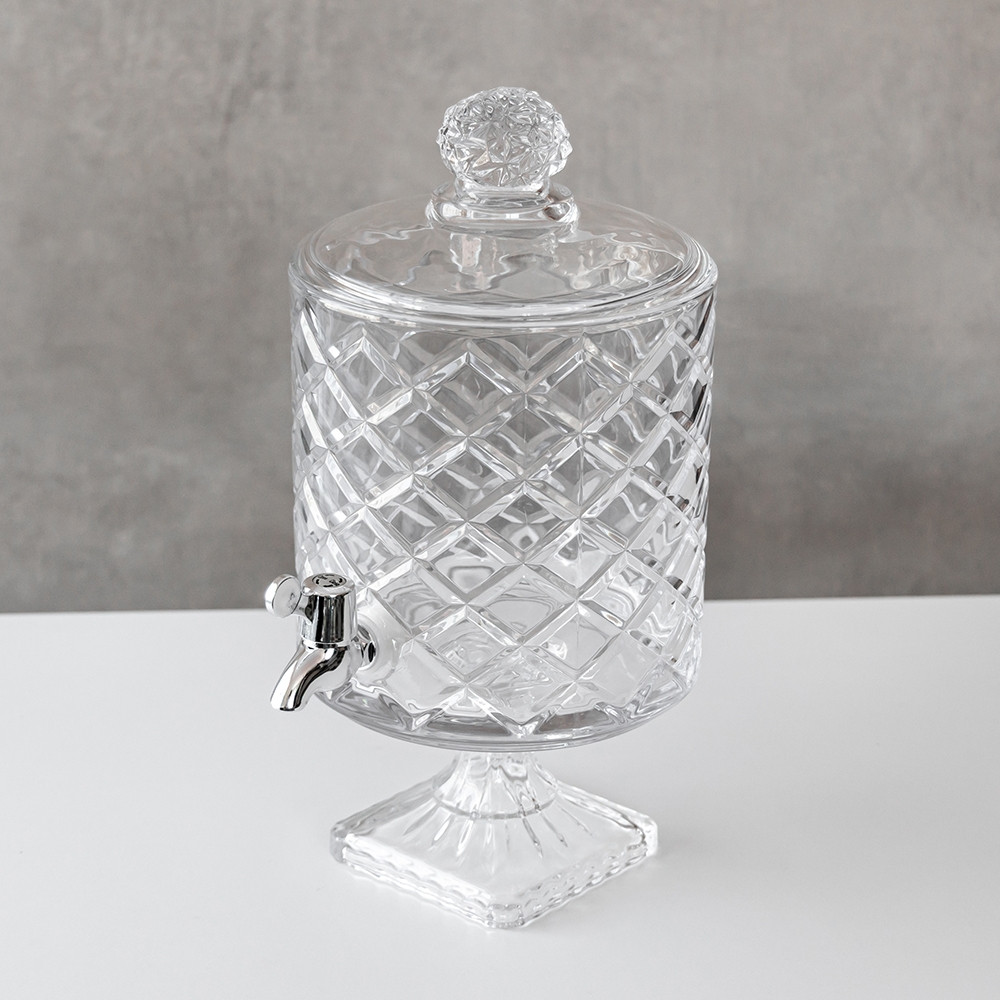 Лимонадниця для напоїв скляна з краном 4,5 л 38х20 см 9228-001