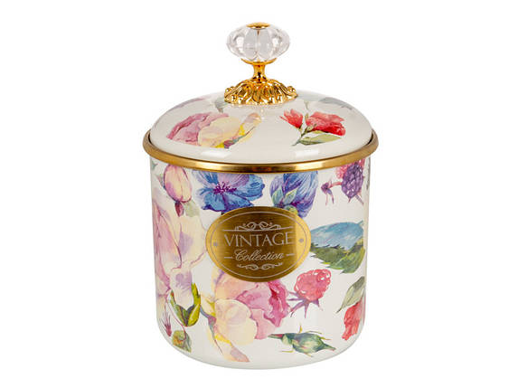 Банка емальована з кришкою Elmani Півонії 12х12 см 1.25 л 1763-001, фото 1
