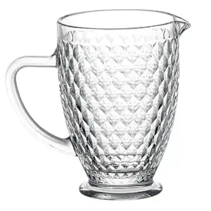 Глечик для напоїв 1 л із кришталевого скла, прозорий