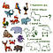 Набір магнітів Magdum Big Magnets Animals (40 магнітів) ML4031-16, фото 4