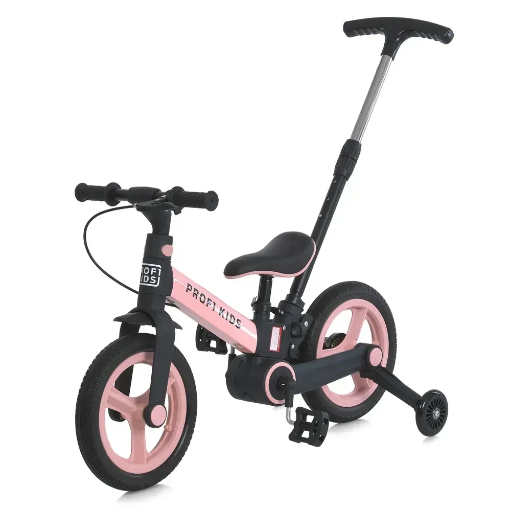 Велосипед-трансформер Profi Kids MB 1021-3 12" 3в1 з батьківською ручкою та антипрокольними колесами