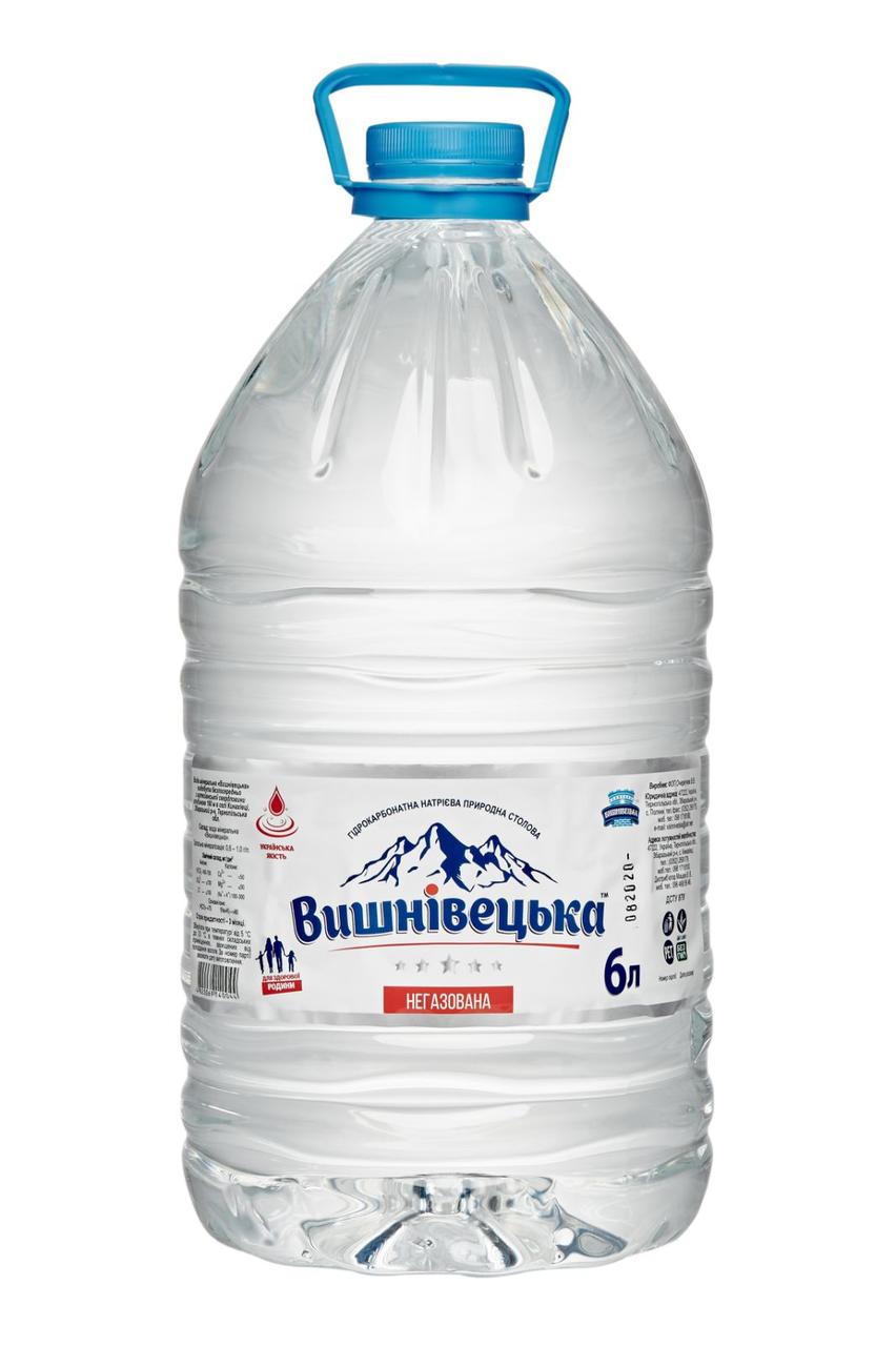 Вода мінеральна «Вишнівецька» негазована, 6л