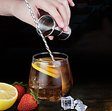 Стопка мірна Helios з нержавіючої сталі 25/50 мл 7418, фото 5