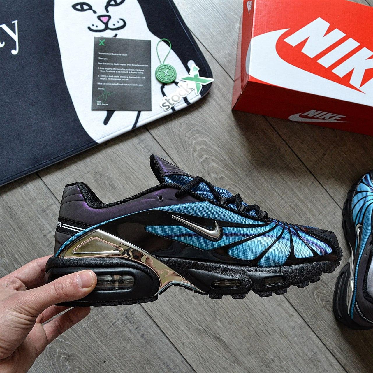 Чоловічі кросівки Nike Skepta x Air Max Tailwind 5 Bright Blue Black Чорні Найк Аір Макс Таілвінд Скепта текстиль демісезон, фото 1
