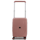 Набір валіз Франція (L M S-3шт) поліпропілен пудра/Airtex 648, фото 4