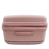 Набір валіз Франція (L M S-3шт) поліпропілен пудра/Airtex 648, фото 5