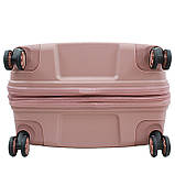 Набір валіз Франція (L M S-3шт) поліпропілен пудра/Airtex 648, фото 6