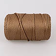 Шнур поліестеровий 2 мм, Premium Yarn Makrome Lux, Кориця No833, фото 8