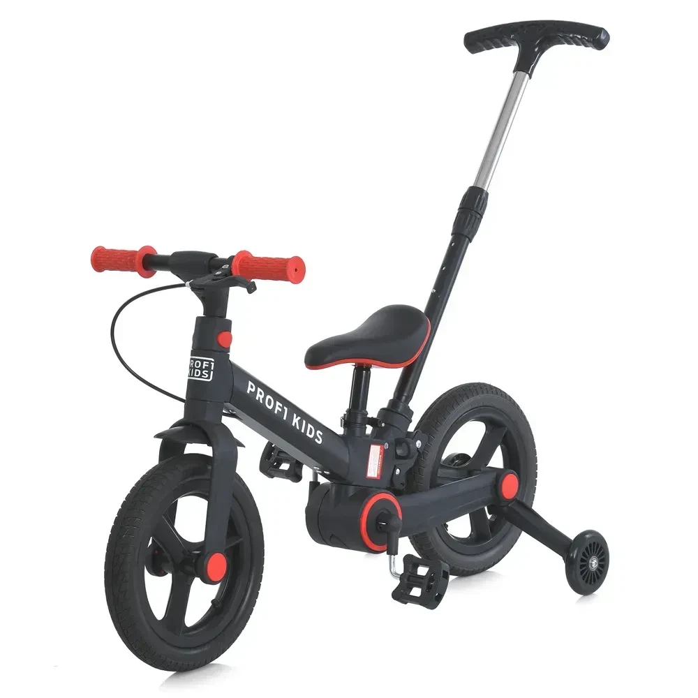 Велосипед-трансформер Profi Kids MB 1021-1 12" 3в1 з батьківською ручкою та антипрокольними колесами