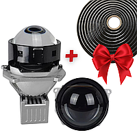 Автомобильные светодиодные линзы AMS ULTIMATE U7 LASER 3" F 5500K белый свет на ближний и дальний