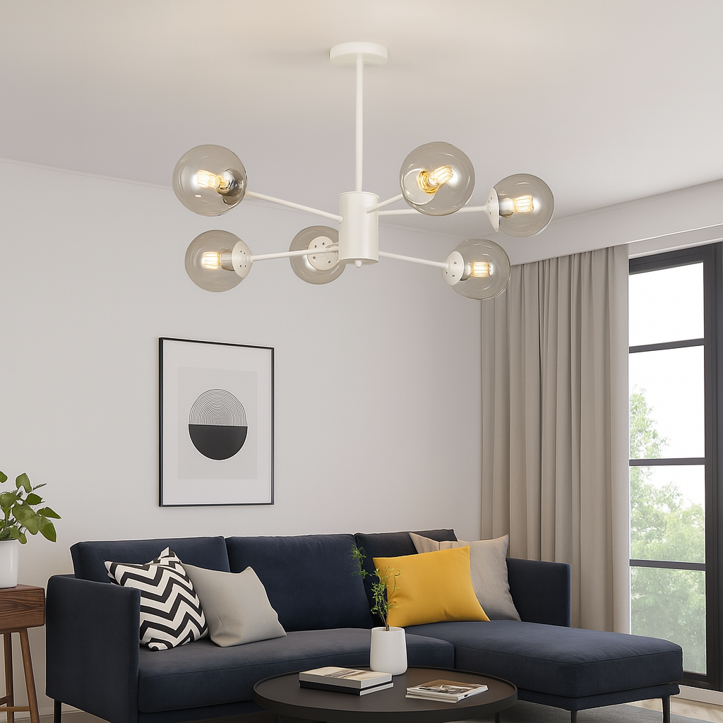 Люстра 7526033-6 WH+BR, фото 1