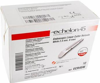 Касети зі скобами до Echelon 45 Endopath, білі 12шт/уп Ethicon ECR45W