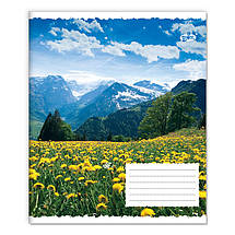 Зошит 12_арк. лінія "Бріск"/ Квіти та гори, фото 3