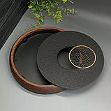 Чайний столик для проведення китайської чайної церемонії Кругла чабань із дренажним отвором «Елегант», фото 2